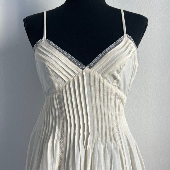 J Crew Petite Milano Dress In Cotton Voile XXS Petite Albescent Yellow FLAW - Picture 4 of 16